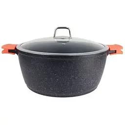 Кастрюля Bohmann BH 7350-24 MRB 24 см 3.9 л двойное дно мраморное покрытие