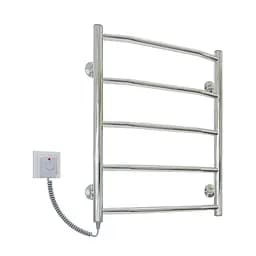 Електрична рушникосушарка Kosser Драбинка Трапеція 600x400/5 EL рег. ДТ02EL, Хром, Ліве