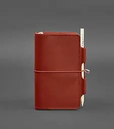 Жіночий шкіряний блокнот (Софт-бук) 3.0 кораловий