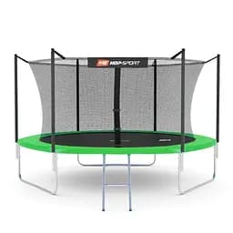 Батут Hop-Sport 10ft (305см) зелений з внутрішньою сіткою - мініатюра 2