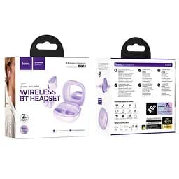 Навушники бездротові Hoco EQ13 Fun true wireless BT5.3/7hours фіолетові - мініатюра 4