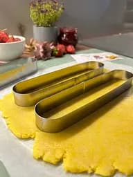 Металеві овальні формочки порційні для еклерів, тістечок та тарталеток 20х4х2.5 см (набір з 4 штук), Master Class Сірий 87229 - мініатюра 7
