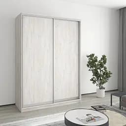 Шафа-купе дводверна MebelStar Стандарт AL 2ДСП 150x45x210 см Аляска сірий (MBS-2293)