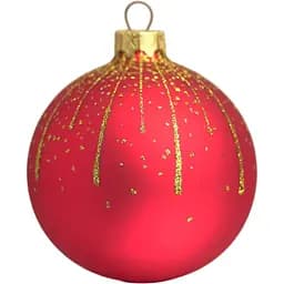 Ялинкова прикраса Санта Шоп Блискуча мішура скло (4820001154566)