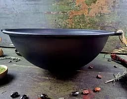 Казан узбецький Наша майстерня WOK з кришкою-сковородою гриль 15 л (V15СРGr) - мініатюра 4