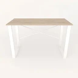 Письмовий стіл Ferrum-decor Драйв 750x1200x700 Білий метал ДСП Дуб Сонома 16 мм (FRD-103188) - мініатюра 3