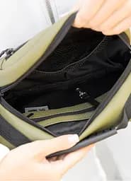 Сумка через плече жіноча бананка Sambag Flex хакі 30 × 17 × 10 см (85351019) - мініатюра 7