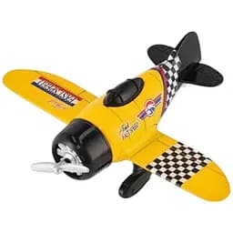 Дитячий металевий літак A-Toys XG879-102 інерційний жовтий