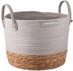 Корзина Minimalism 28х28х22см бумажный шпагат рогожка серая ARDESTO hoz0012715