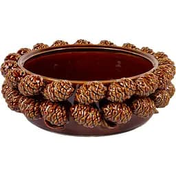 Кашпо Lefard Шишки коричневые 30х30х10 см (626-004)