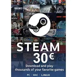 Код активації Steam Gift Card (Стім) на 30 євро