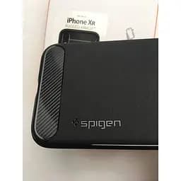 Оригінальний протиударний силіконовий чохол Spigen Rugged Armor Matte Black для iPhone XR (064CS24871) - мініатюра 7