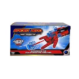 Запускник механічний 2023-2 "Людина Павук", ремінці, 3 патрона-павутинки, в коробці (6984193410492)