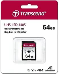 Transcend Карта пам'яті SD 64GB C10 UHS-I U3 R160/W50MB/s 4K - мініатюра 5
