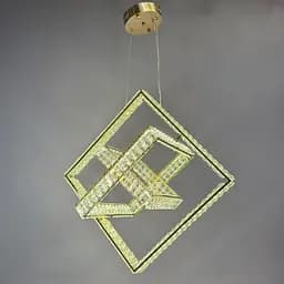Люстра кришталева на тросах Led Linisoln 089-50*40*30 метал, кришталь LED 100Вт 120-50см 15-17кв. - мініатюра 4