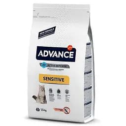 Сухий корм для котів Advance Cat Salmon Sensitive 1.5 кг. м'ясо лосося для кішок з чутливим травленням