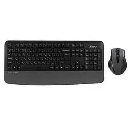 Комплект (клавіатура, миша) бездротовий A4Tech Fstyler FG2500S Plus Grey (FG2500S Plus (Grey)) - мініатюра 2