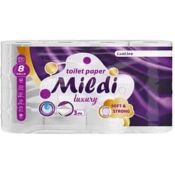 Туалетная бумага Mildi Luxury 3-слойная 8 шт.