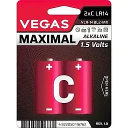 Первичный элемент питания Vegas Maximal C alkaline 2 шт. (VLR-14BL2-MX)