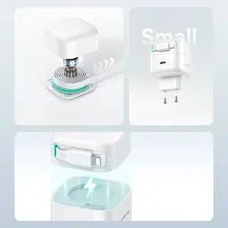 МЗП Usams US-CC209 GaN With Lightning Magnetic Retractable Cable Module XMF Ser. 35W (2USB-C) White - мініатюра 5