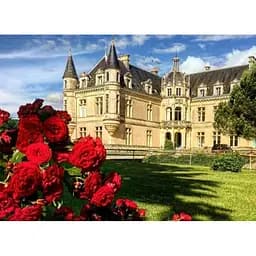 Алмазная мозаика Strateg ПРЕМИУМ Замок залит солнцем без подрамника размером 50х65 см (SGK86079)