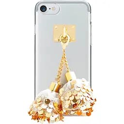 Чохол-накладка DDPOP Spangle Ball case iPhone 7 White/Gold