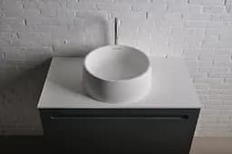 Раковина Volle Solid surface ø420 13-40-468, Білий