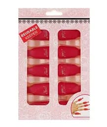 Зажимы для маникюра пластиковые Reusable Keeper, Красный