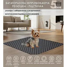 Многоразовая пеленка Giselle  60х75 см для собак впитывающая, непромокаемая, антизапах 5004004