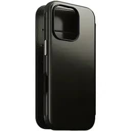 Шкіряний чохол-книжка Nomad Horween Leather Folio Case Green Chrome для iPhone 16 Pro (NM01385585) [Limited Edition]