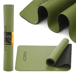 Килимок спортивний Cornix PU 183 x 68 x 0.4 см для йоги та фітнесу XR-0321 Green