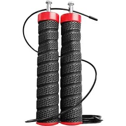 Скакалка Hop-Sport с подшипниками и мягкой рукояткой HS-P030JR черная