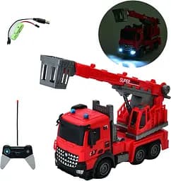 Пожежна машина на радіокеруванні, 33 см, світло, вишка, 43x23.5x13 см, YJ-119-1-2