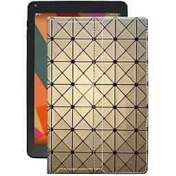 Чехол StatusCASE из экокожи для планшета Sigma mobile X-style Tab A101 Золотой ромб