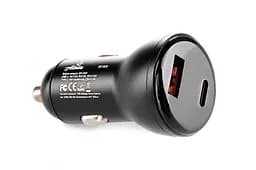 Автомобільний зарядний пристрій 12 Atelie USB/Tipe-C x 5V x 3A чорний - мініатюра 3