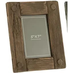 Фоторамка J-Line ручна робота дерев'яна 13х18 см коричнева (476831)