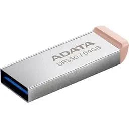 USB флеш накопичувач ADATA 64GB UR 350 Silver/Beige USB 3.2 (UR350-64G-RSR/BG)