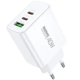 Швидка зарядка для телефону REMAX RP-U123 40Вт PD 1xType-A 2xType-C EC Білий - мініатюра 2