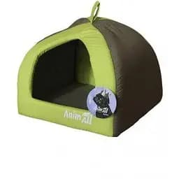 Будиночок AnimAll Wendy S для собак зелений 38×38×29 см