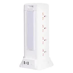 Мережевий фільтр-подовжувач TOWER 12 розеток LED-лампа 3USB + 1PD 4,8 метри Yiwu HP-5-11MF - мініатюра 6