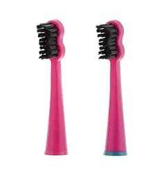 Насадки для звукової електрощітки Black Whitening ІІ Shocking Pink (рожеві) Megasmile 2 шт - мініатюра 3