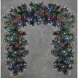 Светодиодная гирлянда Luca Lighting Moritz мультицветная из оптического волокна 3.8х2 м