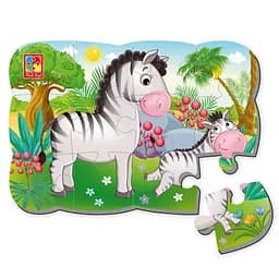 Пазли на магніті Vladi Toys А5 Зебри 12 елементів VT3205-75
