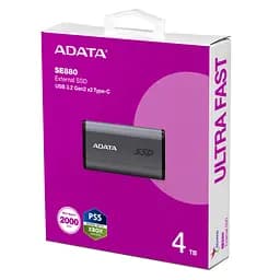 Накопичувач SSD USB 3.2 4TB SE880 ADATA (AELI-SE880-4TCGY) - мініатюра 6