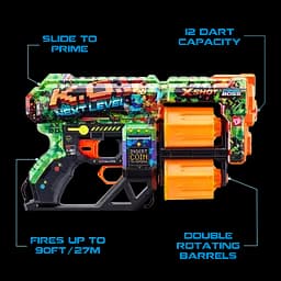 Швидкострільний бластер Zuru X-Shot Skins Dread К.О., 12 патронів (36517B) - мініатюра 6