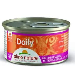 Консервований корм Almo Nature Daily Menu Cat Мус з тунцем та лососем для кішок (85 гр.)