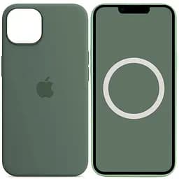 Чохол Epik Silicone case AAA with Magsafe and Animation для Apple iPhone 13, 6.1 Зелений/Eucalyptus