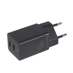 Зарядний пристрій Baseus GaN5 Pro 2*USB-C 40 W (CCGP180101) адаптер чорний - мініатюра 3
