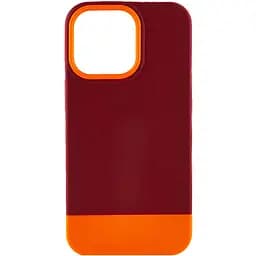 Чохол Epik TPU+PC Bichromatic для Apple iPhone 13 Pro 6.1 Brown burgundy/Orange