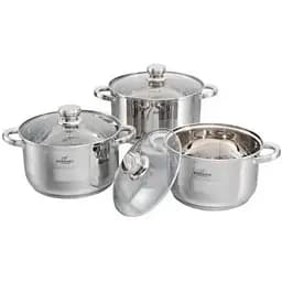 Набір каструль з кришками Bohmann BH-71241-06, 6 предметів